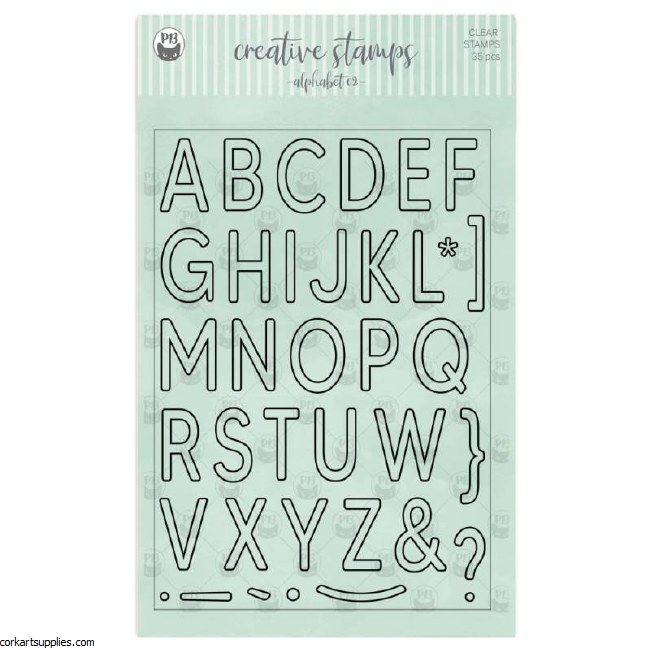 Clear Stamp Alphabet 02 35pk
