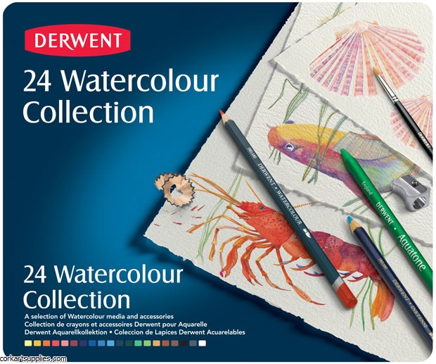 Derwent W/Colour Tin 24pk Derwent W/Colour Tin 24pk