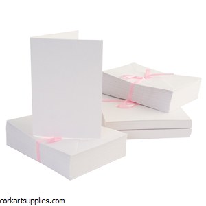 Card & Envelope 100 Pack A6 White