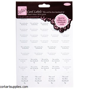 Card Labels Handmade By 58pk