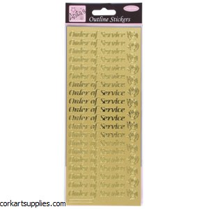 Outline Order of Service Gold