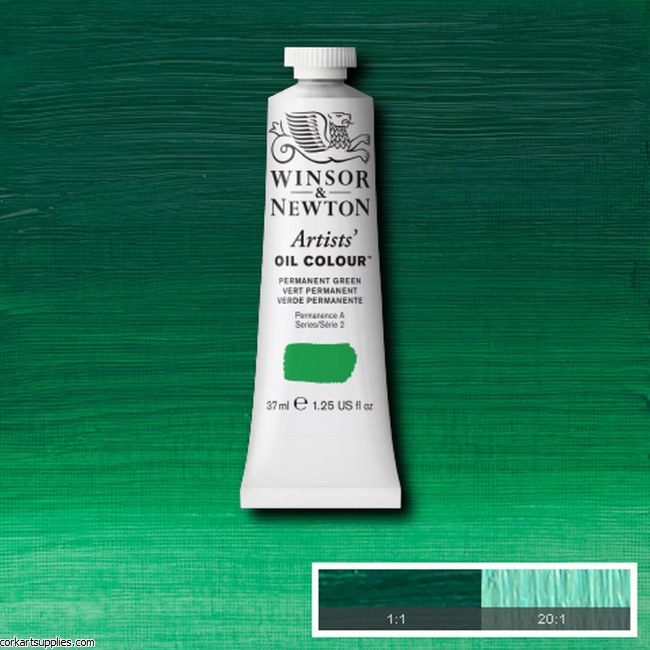 W&N Artists Oil 37ml Permanent Green