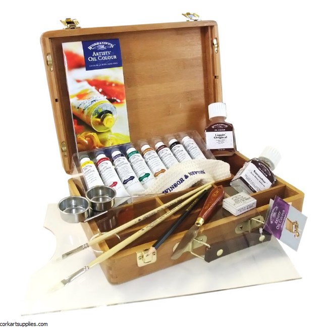 Winsor & Newton Artist's Oil Colour Bamboo Box Set Winsor & Newton Artist's Oil Colour Bamboo Box Set