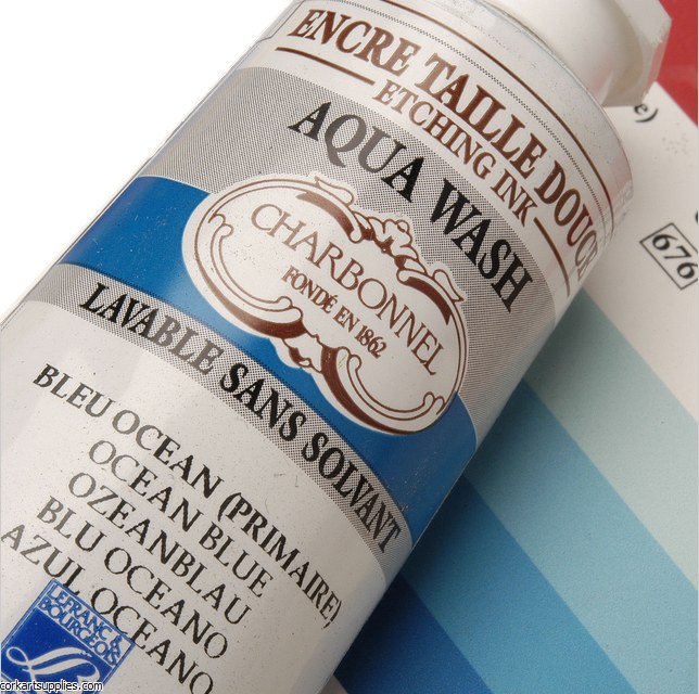 Charbonnel Ocean Blue 60ml Aqua Wash Etching Ink Charbonnel Ocean Blue 60ml Aqua Wash Etching Ink