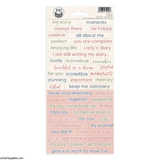 Stickers PT Lady's Diary #1