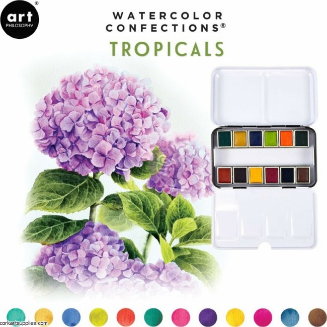Art Philosophy Watercolor Confections Tropicals