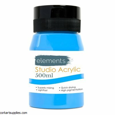 Elements Acrylic 500ml Cerulean Blue
