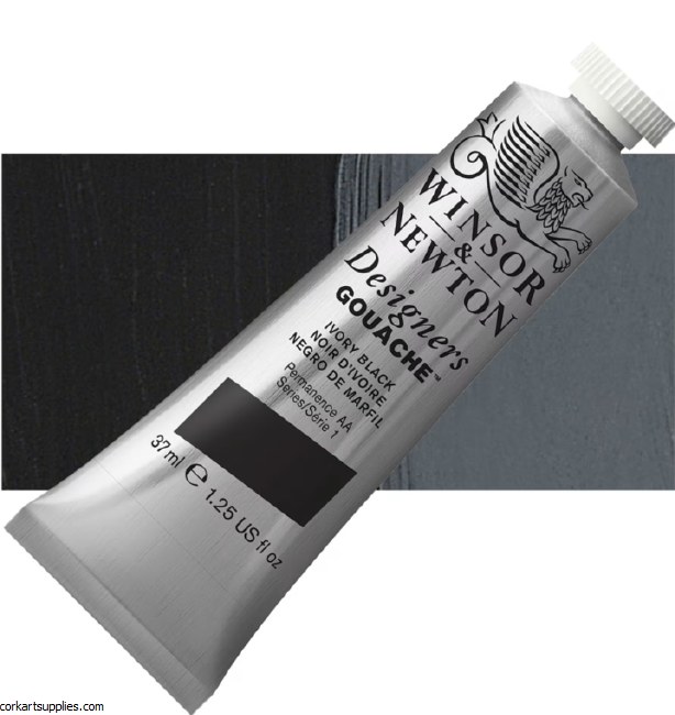 Designer Gouache 37ml Ivory Black
