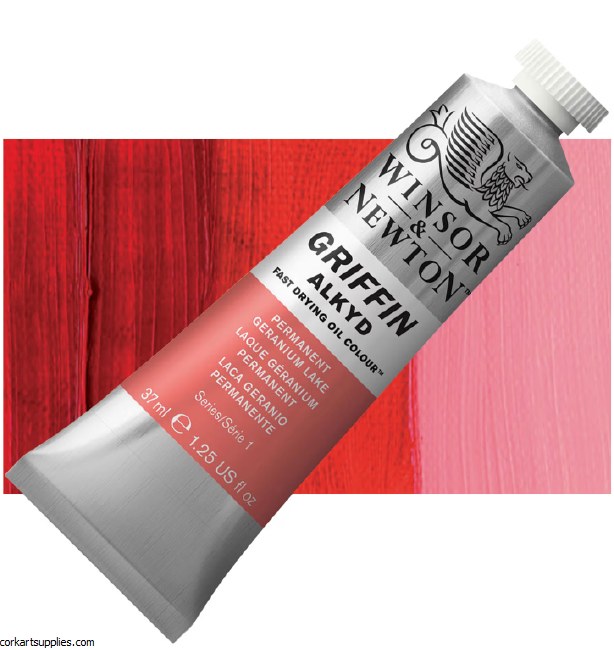 Griffin Alkyd Fast Drying Oil 37ml Permanent Geranium Lake
