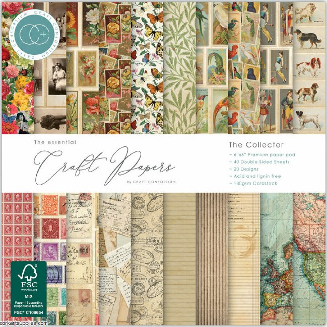 Craft Consortium The Collector 6x6 Inch Premium Paper Pad