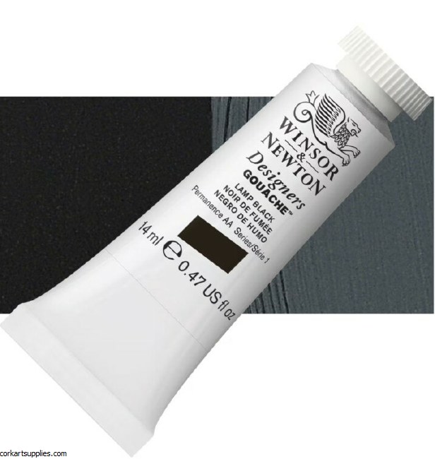 Designer Gouache 14ml Lamp Black
