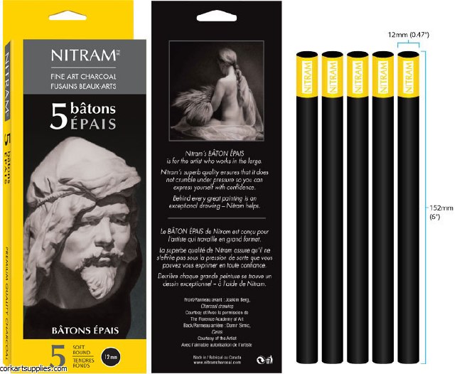 Nitram Batons Epais 12mm 5pk