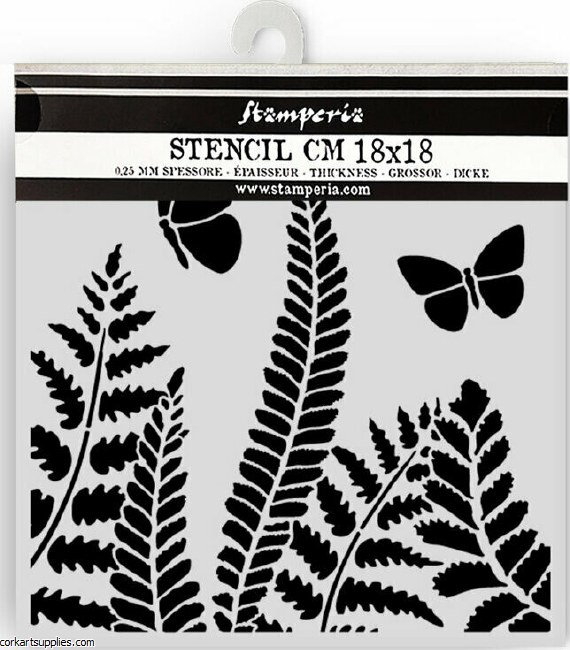Stamperia Daisy Art Thick Stencil 18x18cm Fern