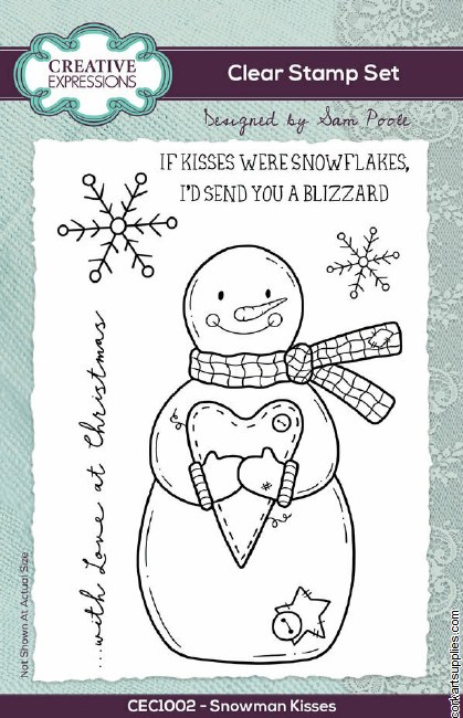 Creative Expressions Sam Poole Clear Stamp A6 Snowman Kisses