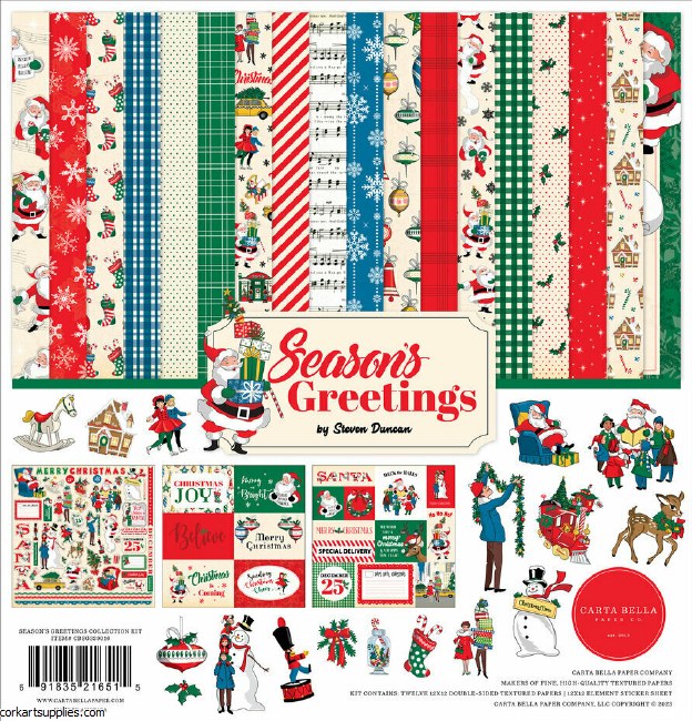 Carta Bella Season's Greetings 12x12 Inch Collection Kit