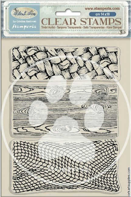 Stamperia Silent Sea Clear Stamps 3 Textures