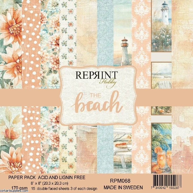 Reprint The Beach 8x8 Inch Paper Pack