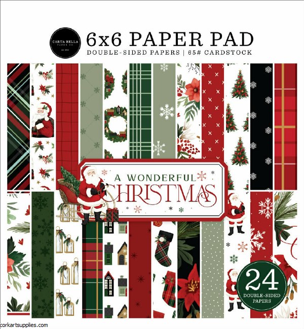 Carta Bella A Wonderful Christmas 6x6 Inch Paper Pad