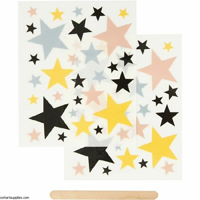 Rub On Sticker 2pk Stars