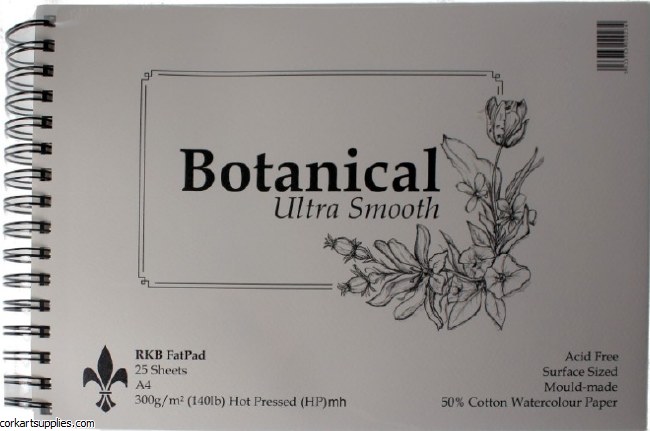 Botanical 300gm A3 Hot Pressed Pad 25 Sheets