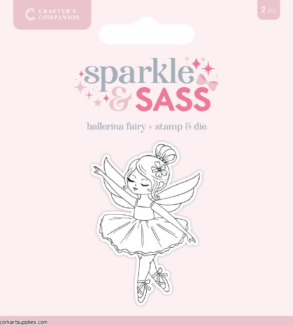 Crafter's Companion Sparkle And Sass Stamp & Die Ballerina Fairy