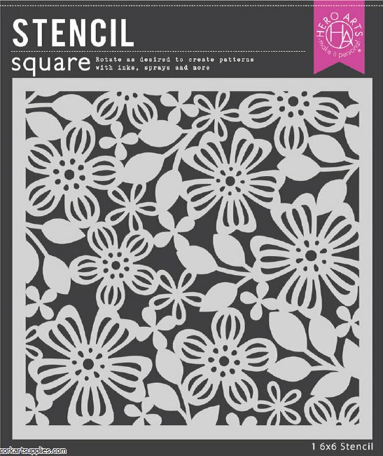 Spring Floral Stencil
