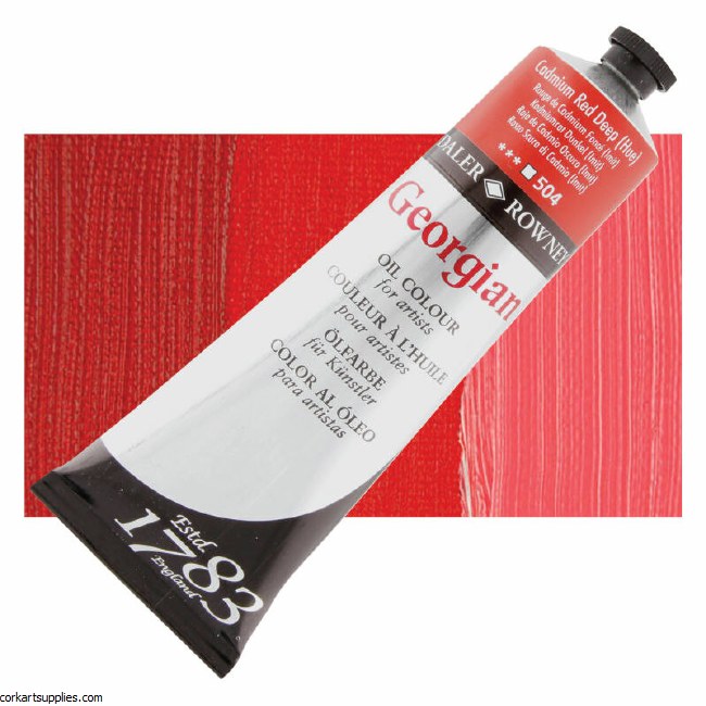 Georgian Oil Colour 225ml Cadmium Red Deep (Hue)