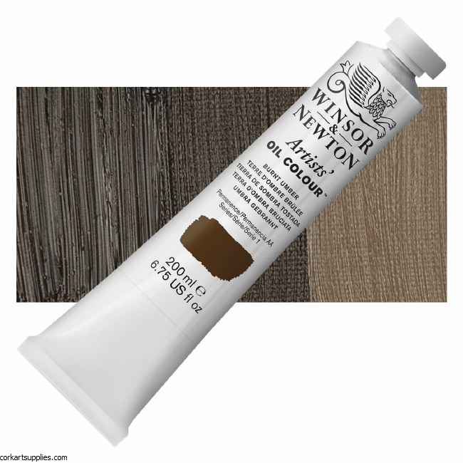 Winsor & Newton Artists Oil 200ml Burnt Umber