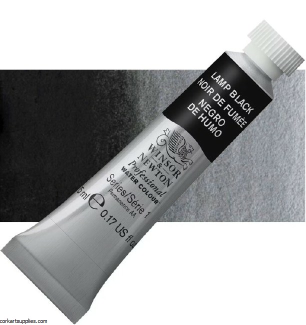 Artists Watercolour 5ml Lamp Black