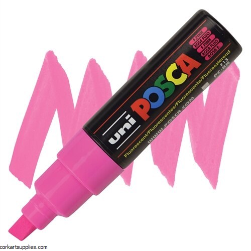 Posca PC-8K Broad 8mm Fluorescent Pink
