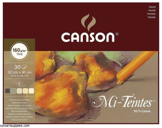 Canson : Mi-Teintes : Pastel Paper : 160gsm : 55x75cm : Black