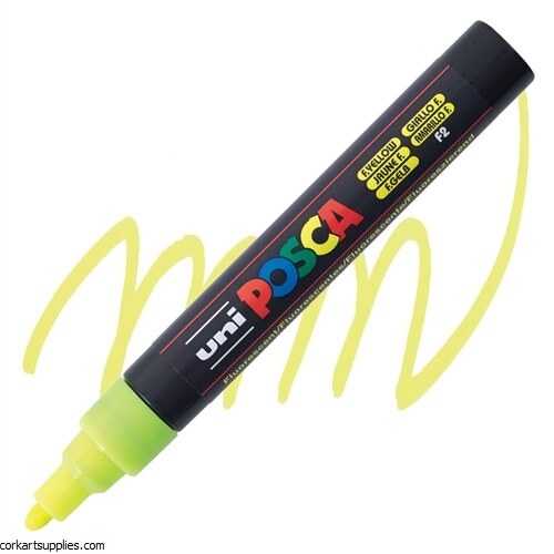 Posca PC-5M 2.5mm Fluorescent Yellow