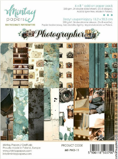 Photographer 6x8 Inch Add On Paper Pack