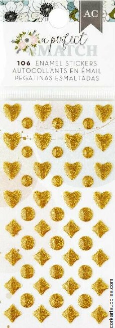 American Crafts A Perfect Match Enamel Stickers (106pcs)