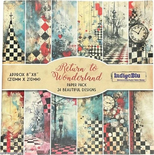 Paper Pk 8x8 IndigoBlu Return to Wonderland