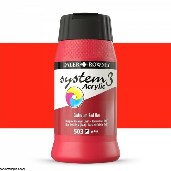 System 3 500ml Cadmium Red (Hue)