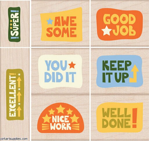 Hero Arts Education Woodblock Stamp Sets Nice Work