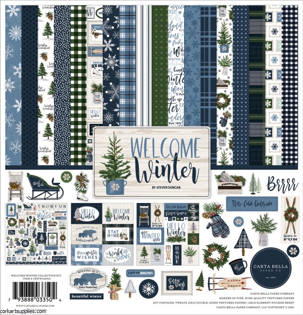 Carta Bella Welcome Winter Collection Kit Carta Bella Welcome Winter Collection Kit