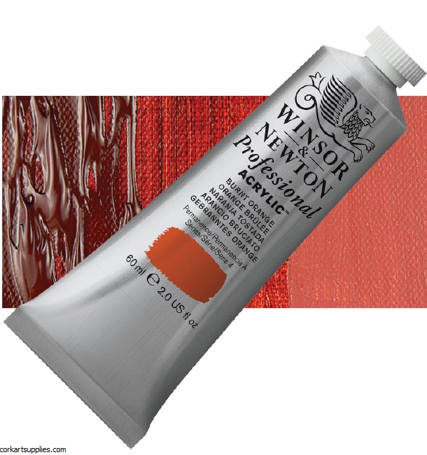 Quinac Burnt Orange 60ml Artists' Acrylic Winsor & Newton