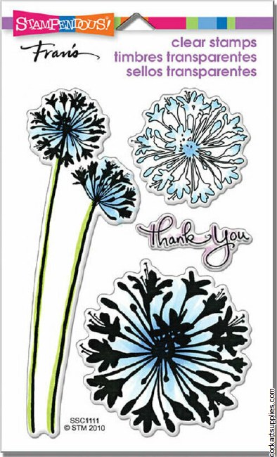 Stampendous Agapanthus Thank You Clear Stamps