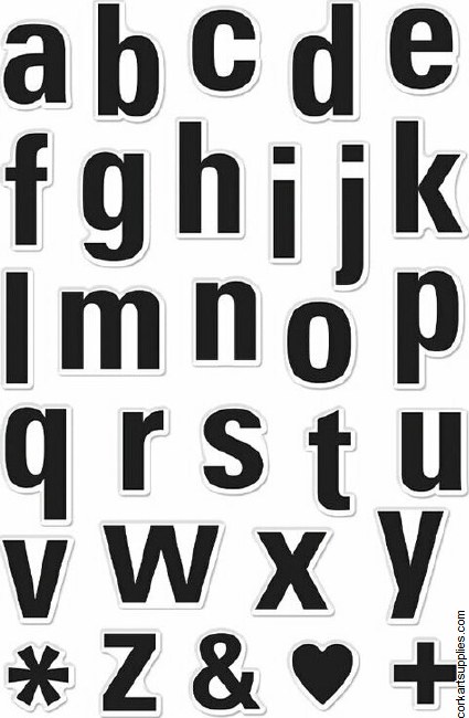 Hero Arts Luggage Lowercase Alphabet Clear Stamps