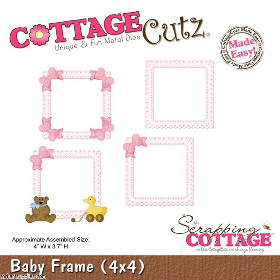 CottageCutz Die Baby Frame 4x4