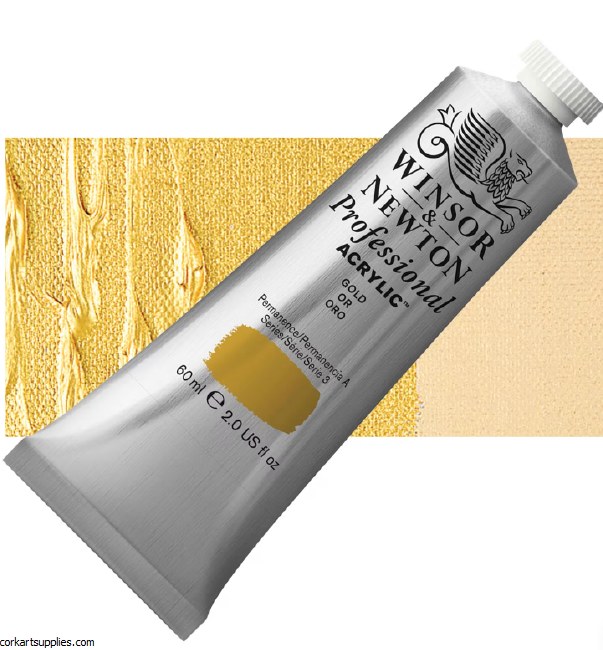 Gold 60ml Artists' Acrylic Winsor & Newton
