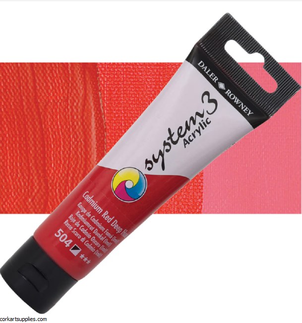 System 3 59ml Cadmium Red Deep Hue