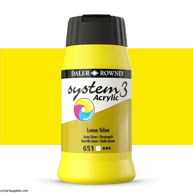 System 3 500ml Lemon Yellow