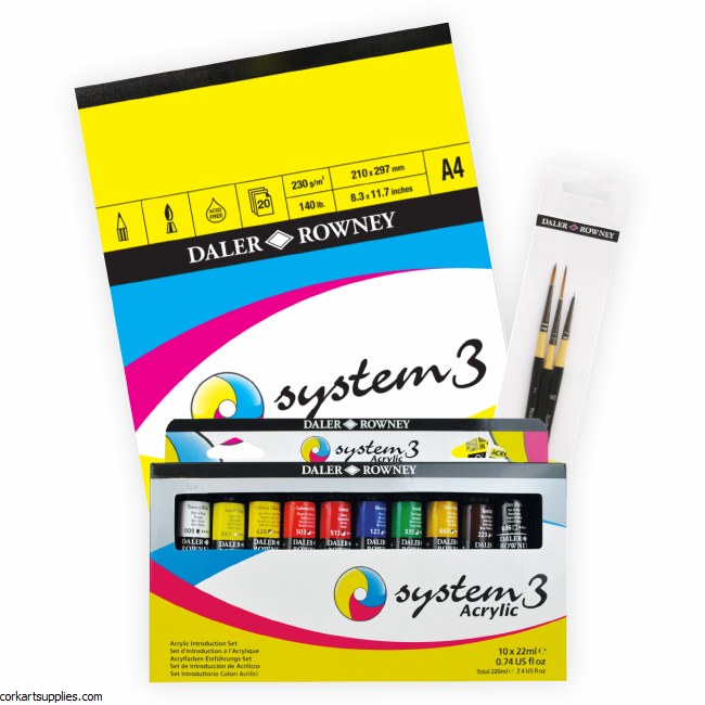 System 3 Acrylic Bundle 10x22ml