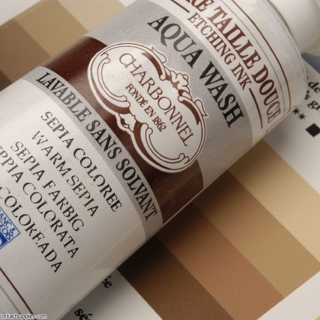 Charbonnel Warm Sepia 60ml Aqua Wash Etching Ink Charbonnel Warm Sepia 60ml Aqua Wash Etching Ink