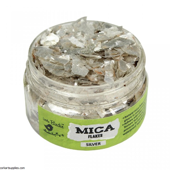 Mica Flakes LB Silver 25g Mica Flakes LB Silver 25g