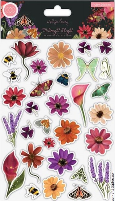 Craft Consortium Midnight Flight Puffy Stickers