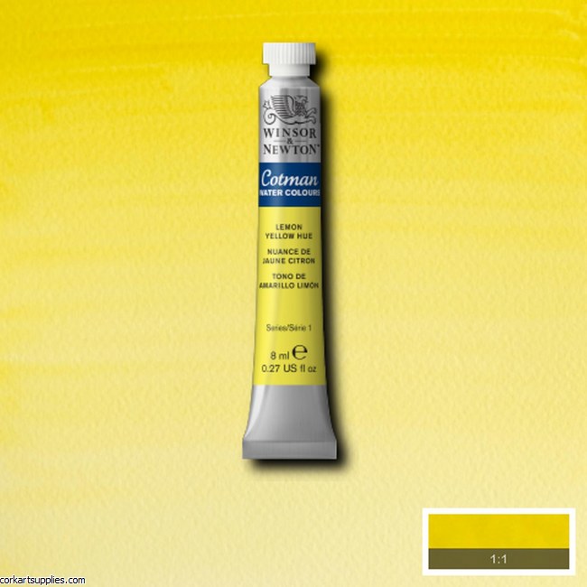 Cotman Watercolour 8ml Lemon Yellow (Hue)